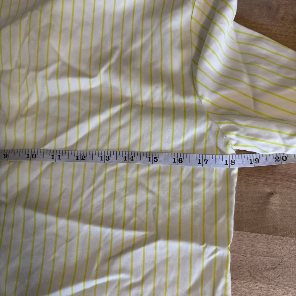 Argent women’s yellow pinstripe button down brrr cooling fabric